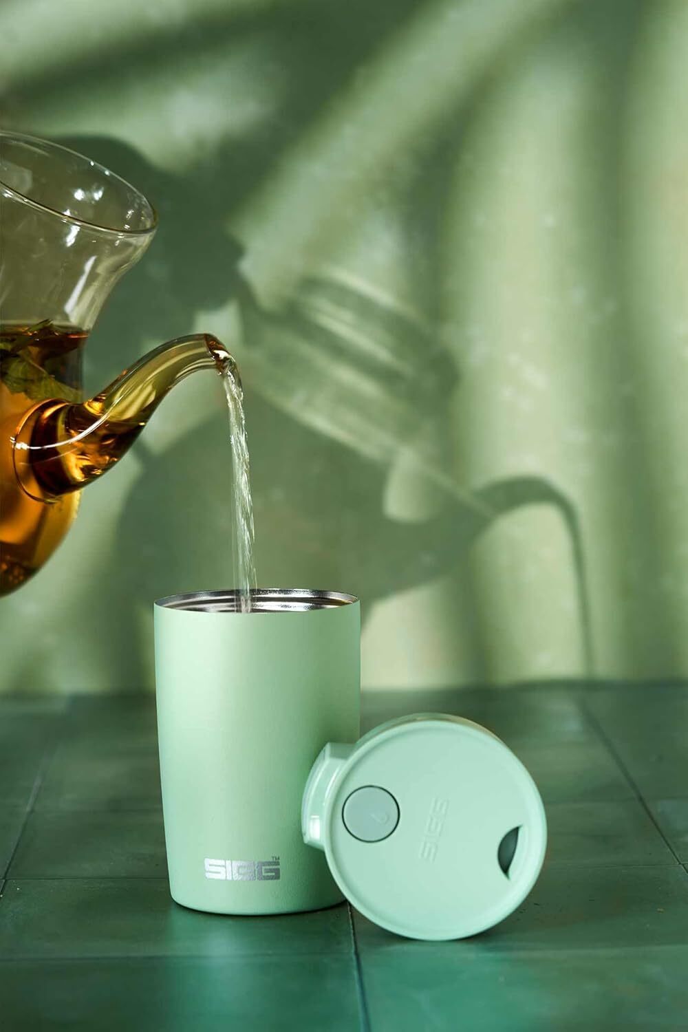 Sigg Miracle cestovní termohrnek 270 ml, milky green touch, 6052.80