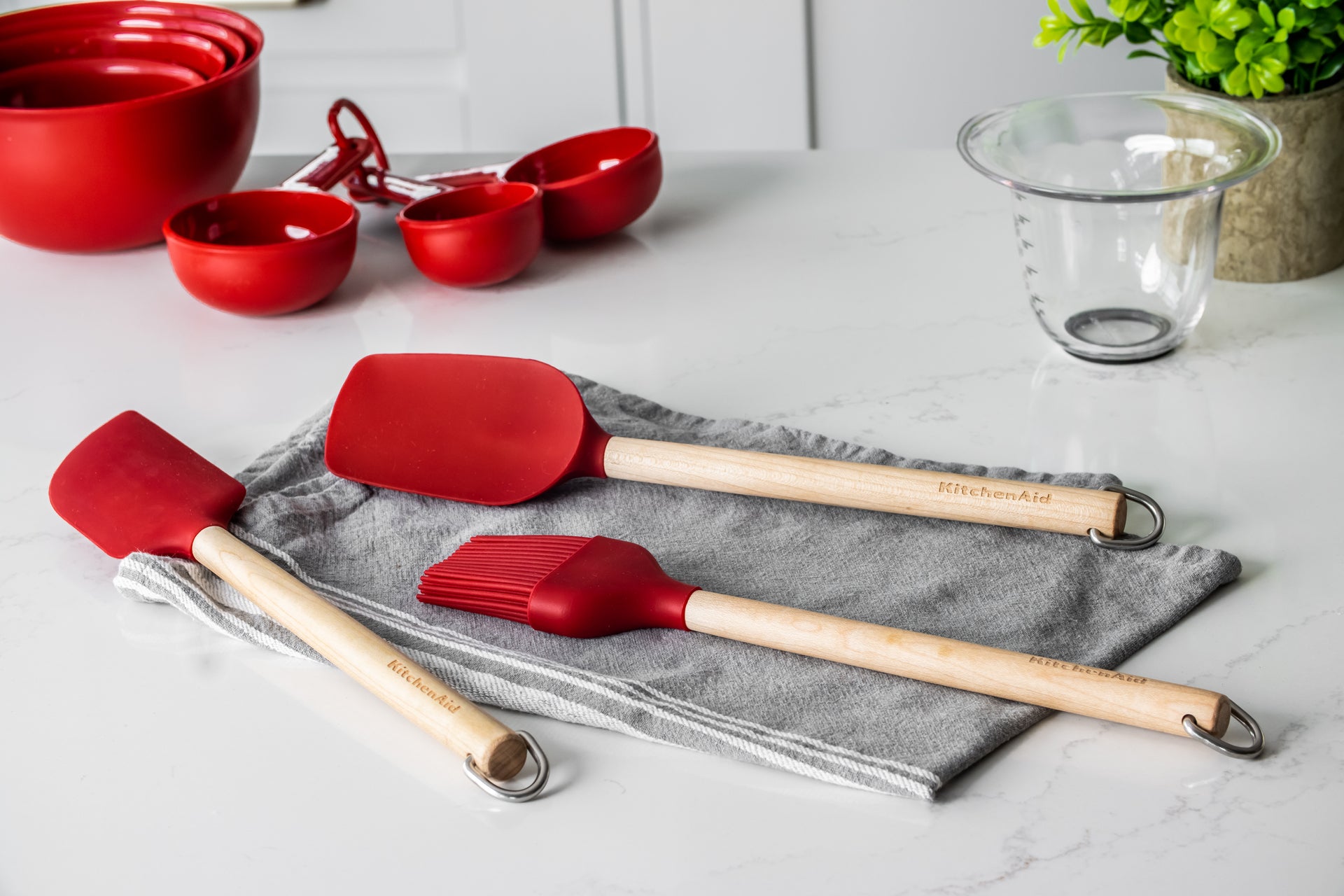 KitchenAid sada kuchyňského náčiní, empire red, KQR751OHE
