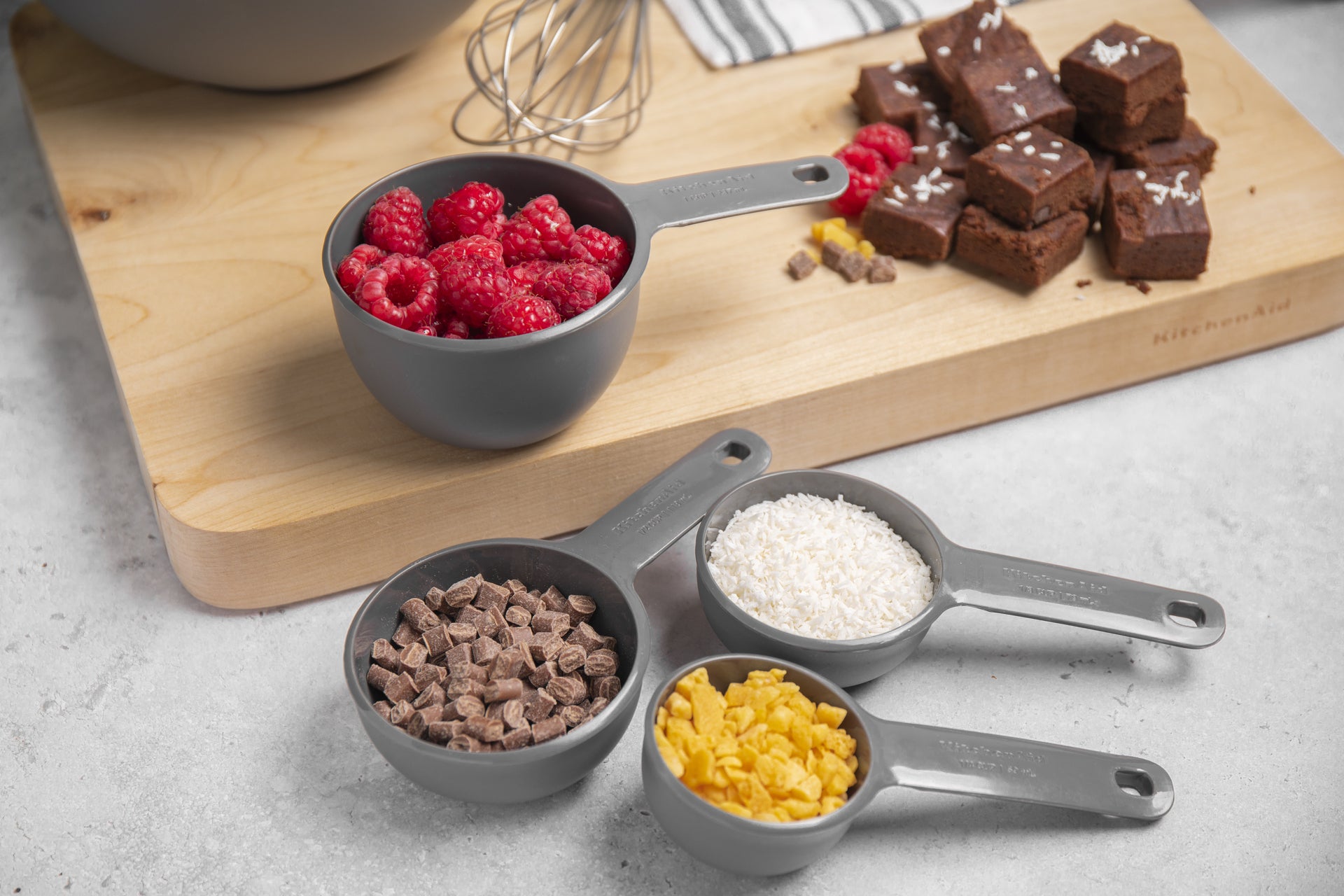 KitchenAid sada odměrek, charcoal grey, KQG058OHCGG