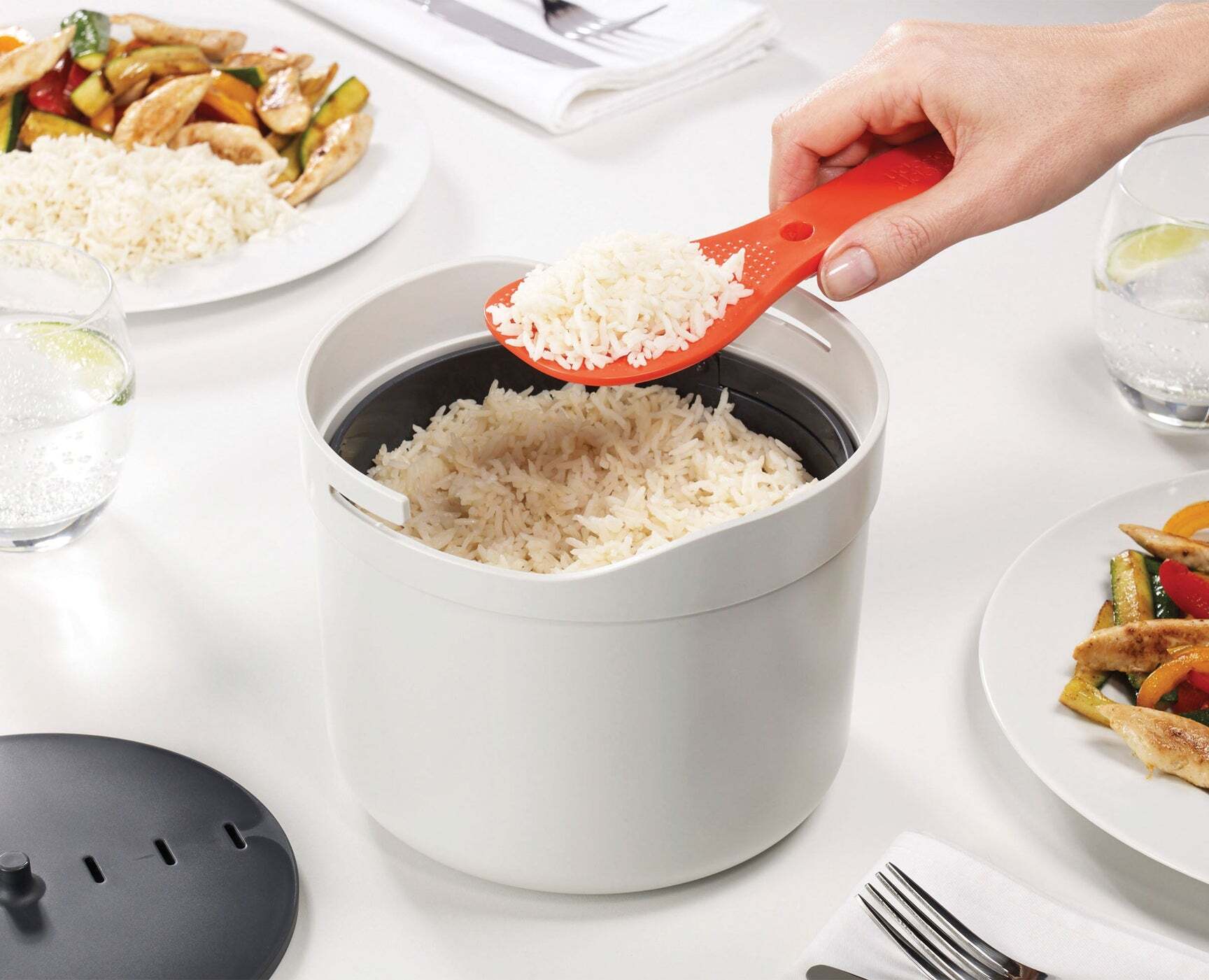 Joseph Joseph M-Cuisine sada pro přípravu rýže v mikrovlnné troubě, bílá, 45002