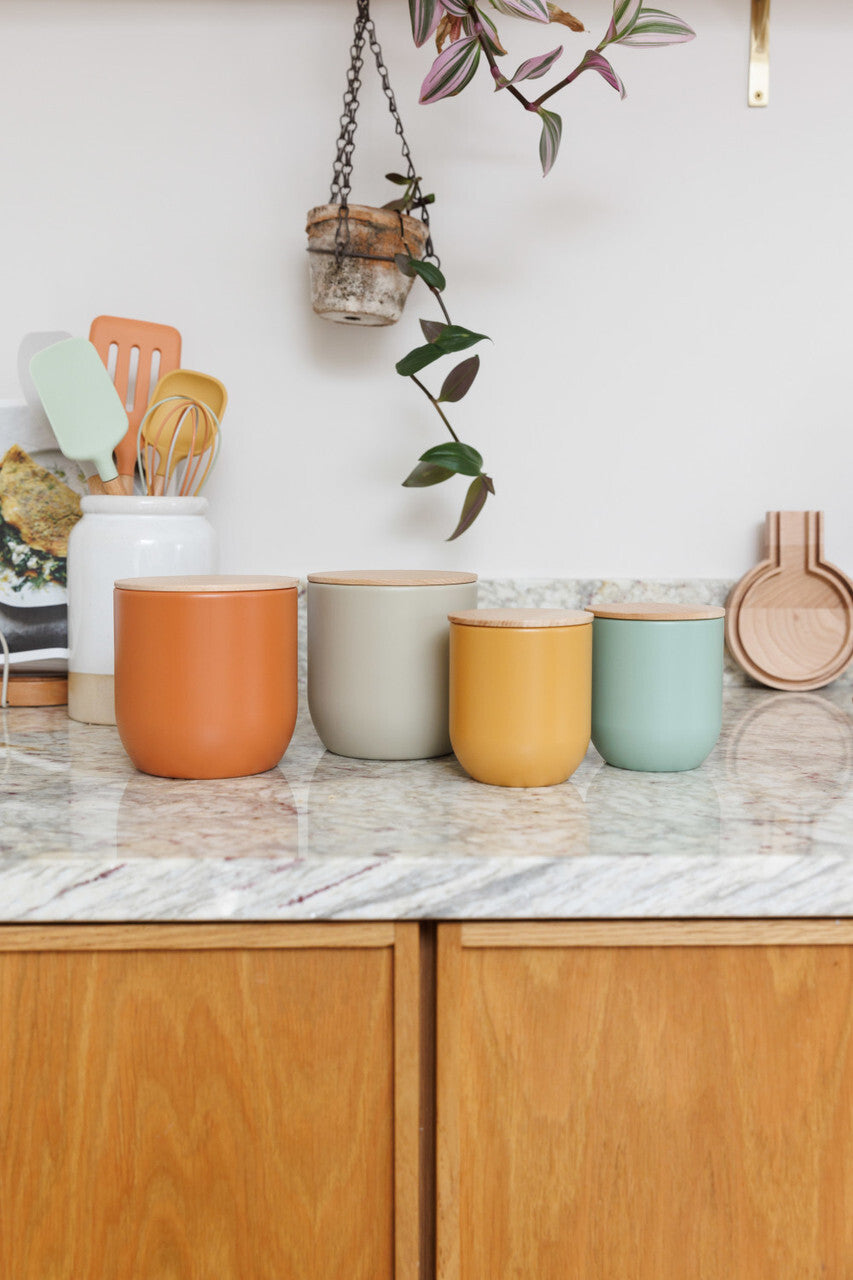 KitchenCraft Idilica úložná dóza 1 l, šedá , IDCANMEDGRY