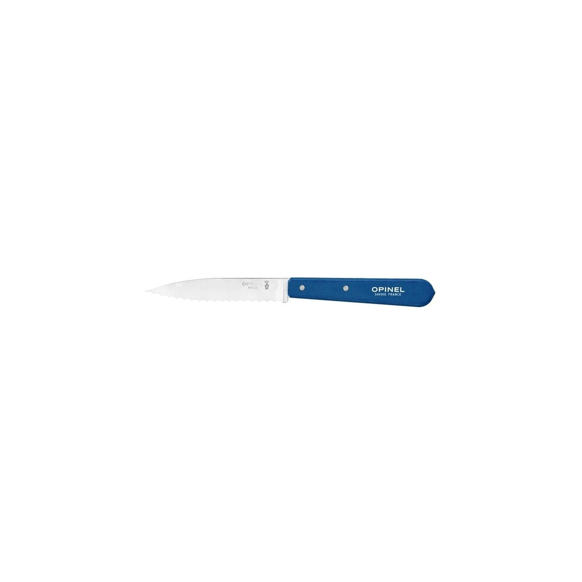Opinel Les Essentiels N°113 vroubkovaný nůž na krájení 10 cm, blue, 003202