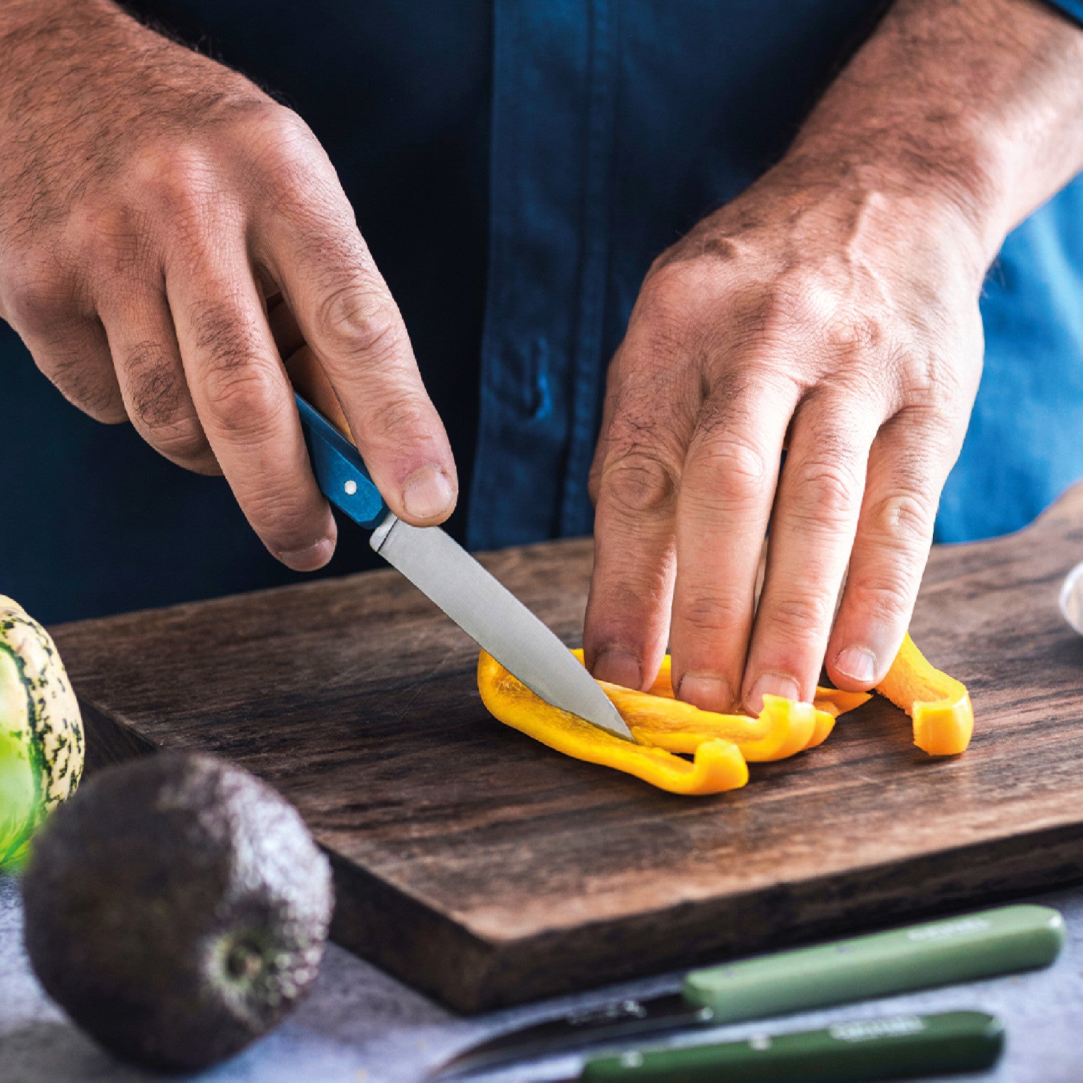 Opinel Les Essentiels N°112 nůž na krájení 10 cm, blue, 003206