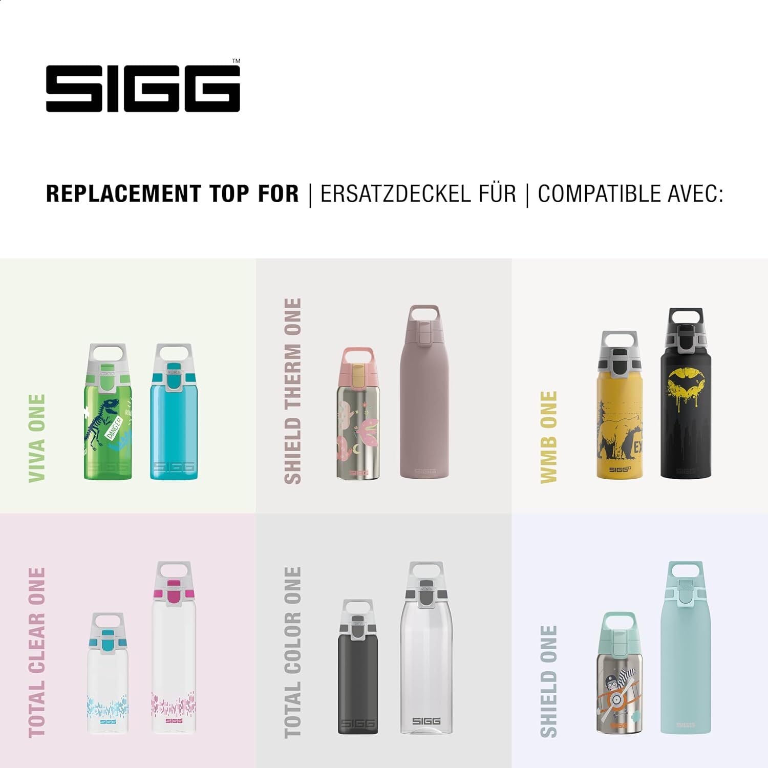 Sigg WMB One 2 uzávěr na láhve, eco red, 6028.90