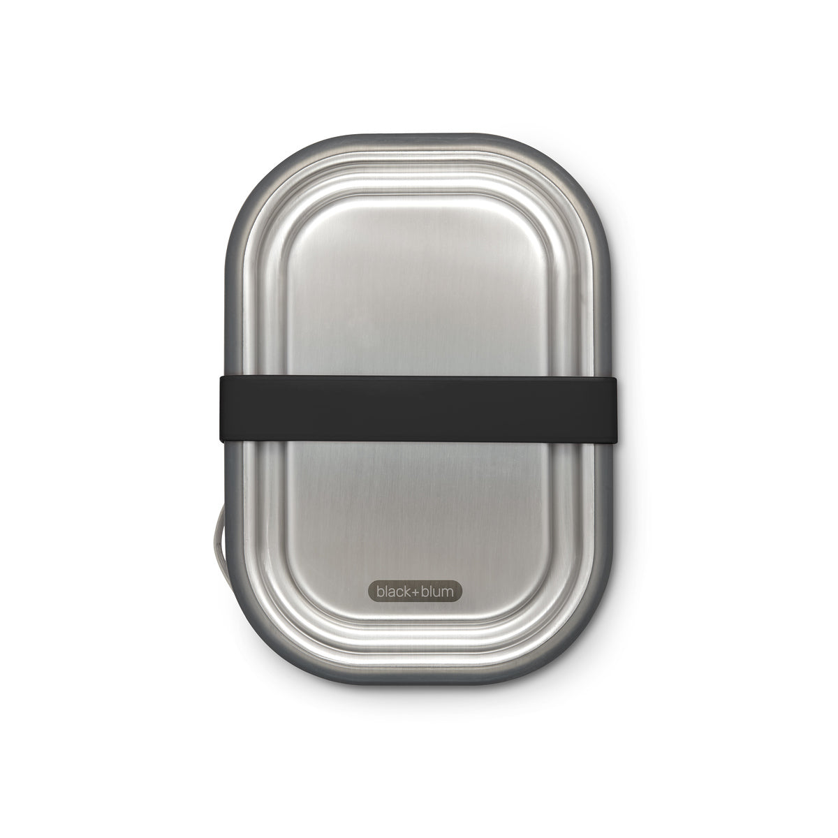 Black+Blum nerezový svačinový box s vidličkou 1 l, black, BAM-SS-L018