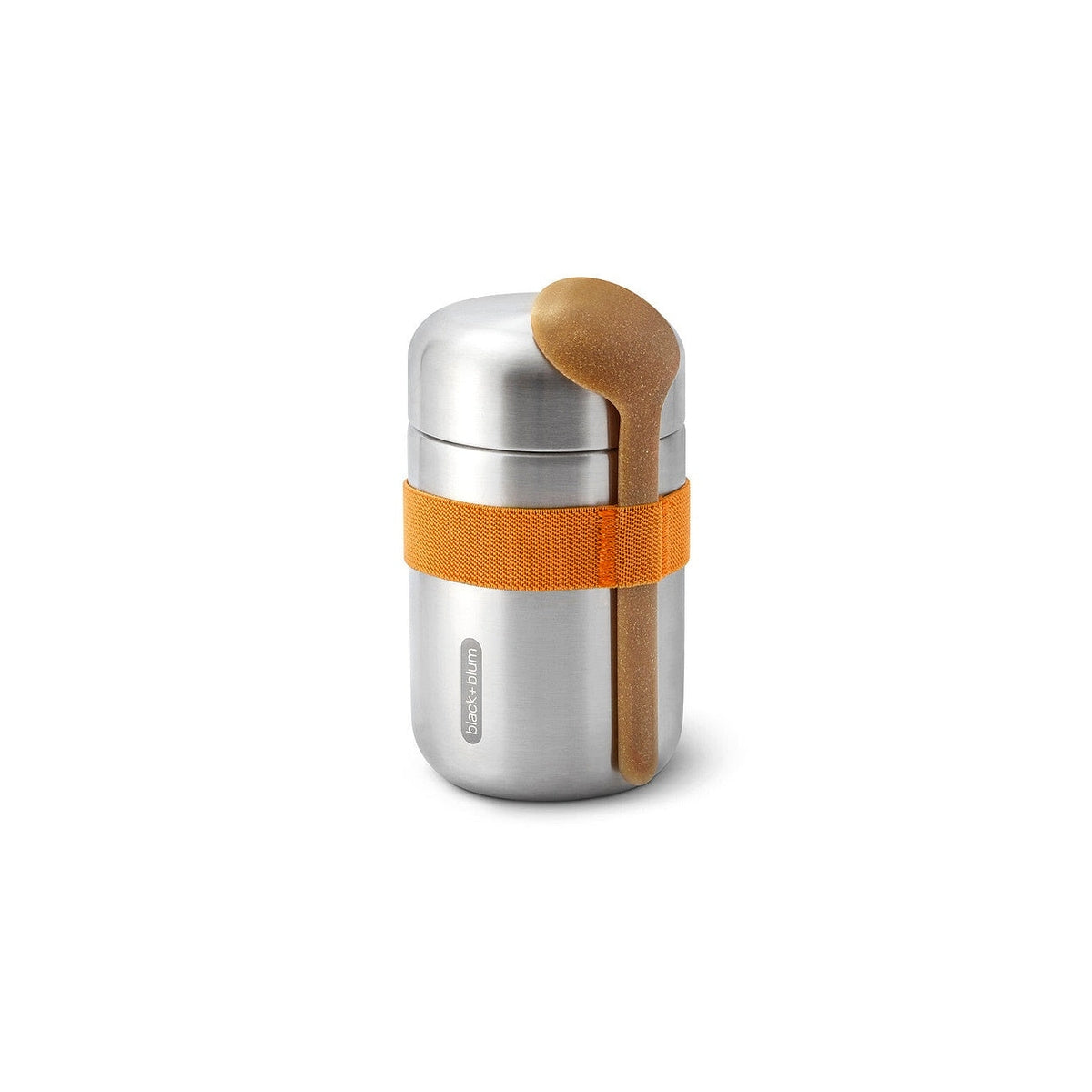 Black+Blum cestovní nádoba na jídlo se lžící 0,4 l, orange, BAM-FFB-S003