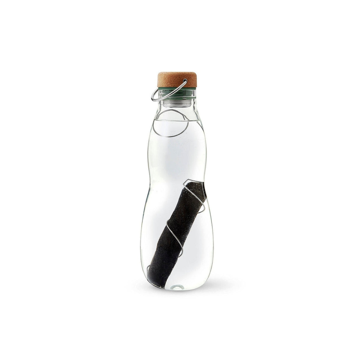 Black+Blum skleněná lahev na vodu s přírodním filtrem 650 ml, olive, EGO-EGG010