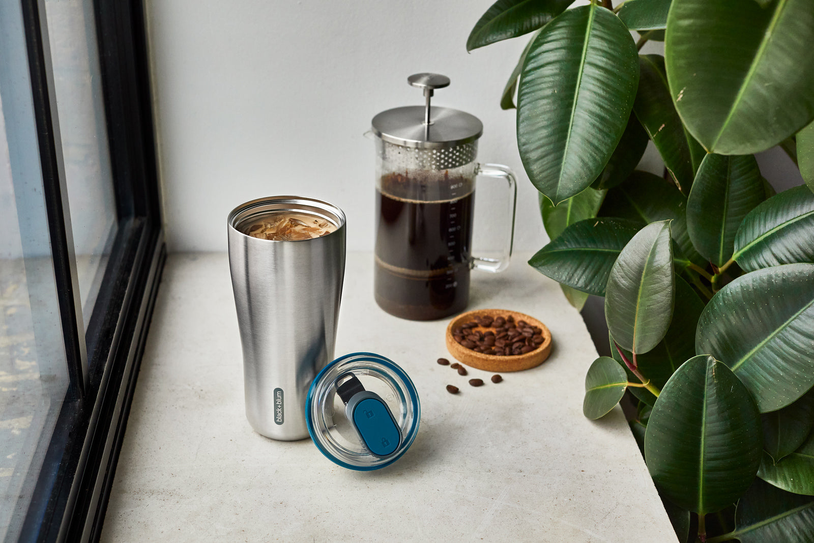 Black+Blum nerezový cestovní termohrnek 600 ml, ocean, BAM-TT005