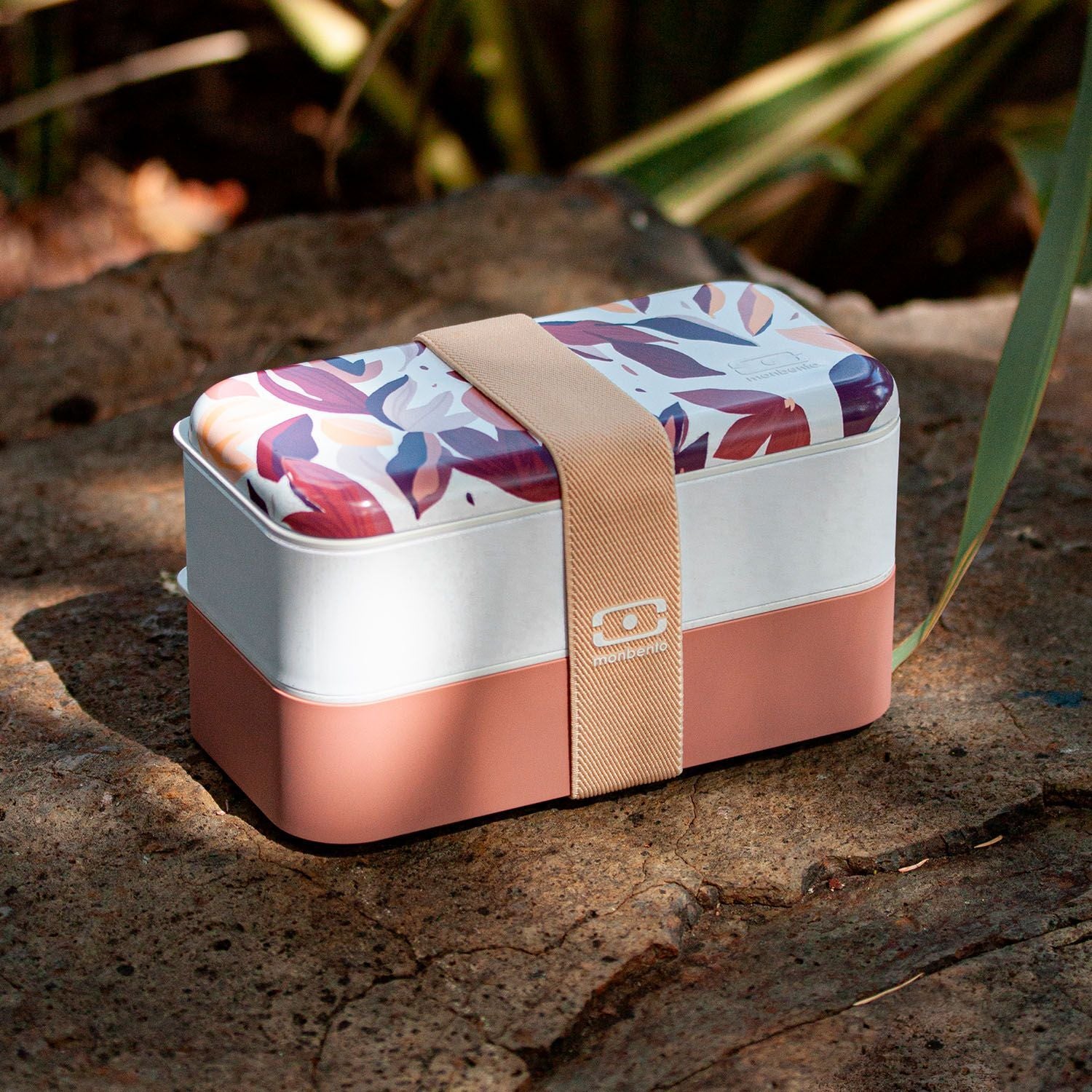Monbento Original svačinový box 1 l, pink vegetal, 11124123