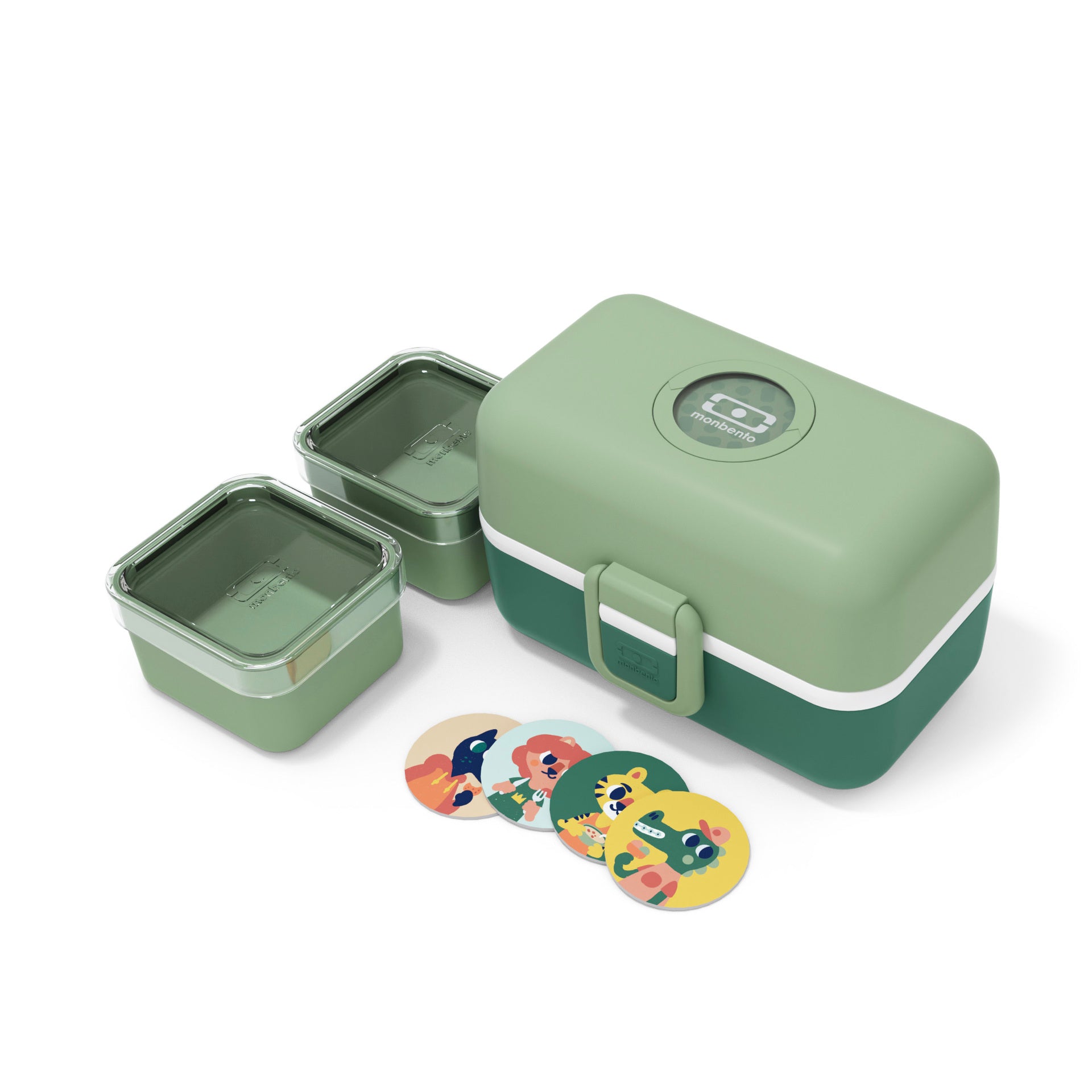 Monbento Tresor dětský svačinový box 0,8 l, green forest, 17010065