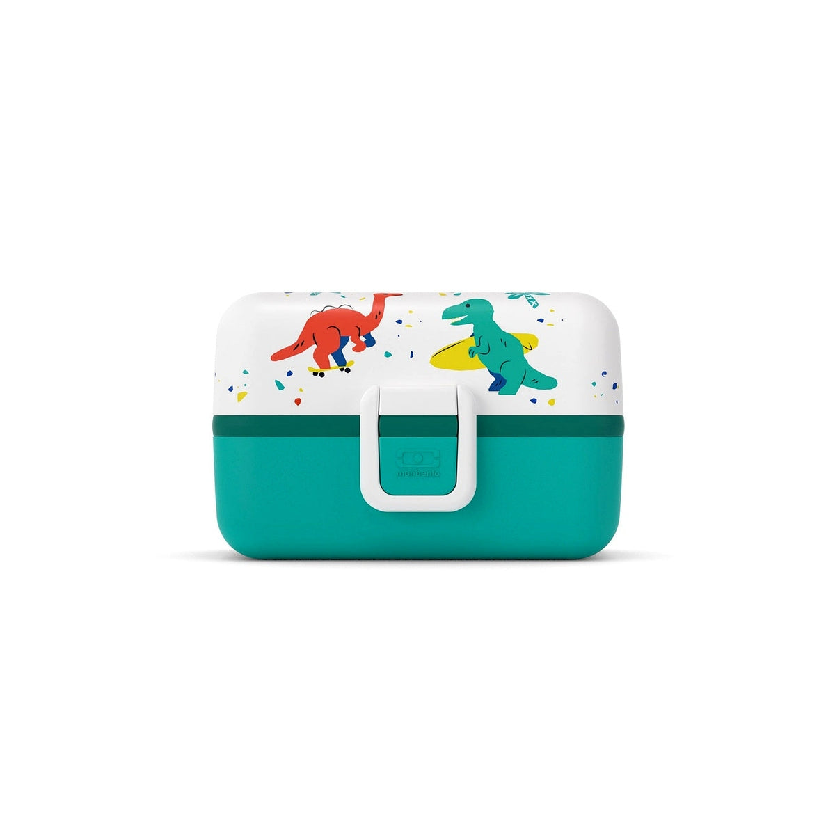 Monbento Tresor dětský svačinový box 0,8 l, blue dino, 17014120