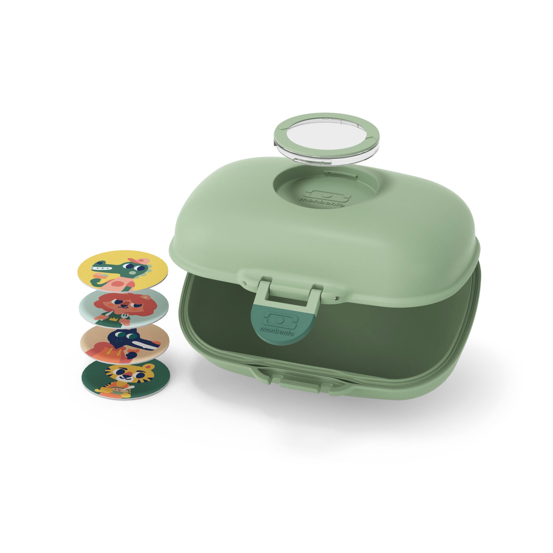 Monbento Gram dětský svačinový box 0,6 l, green forest, 16010065