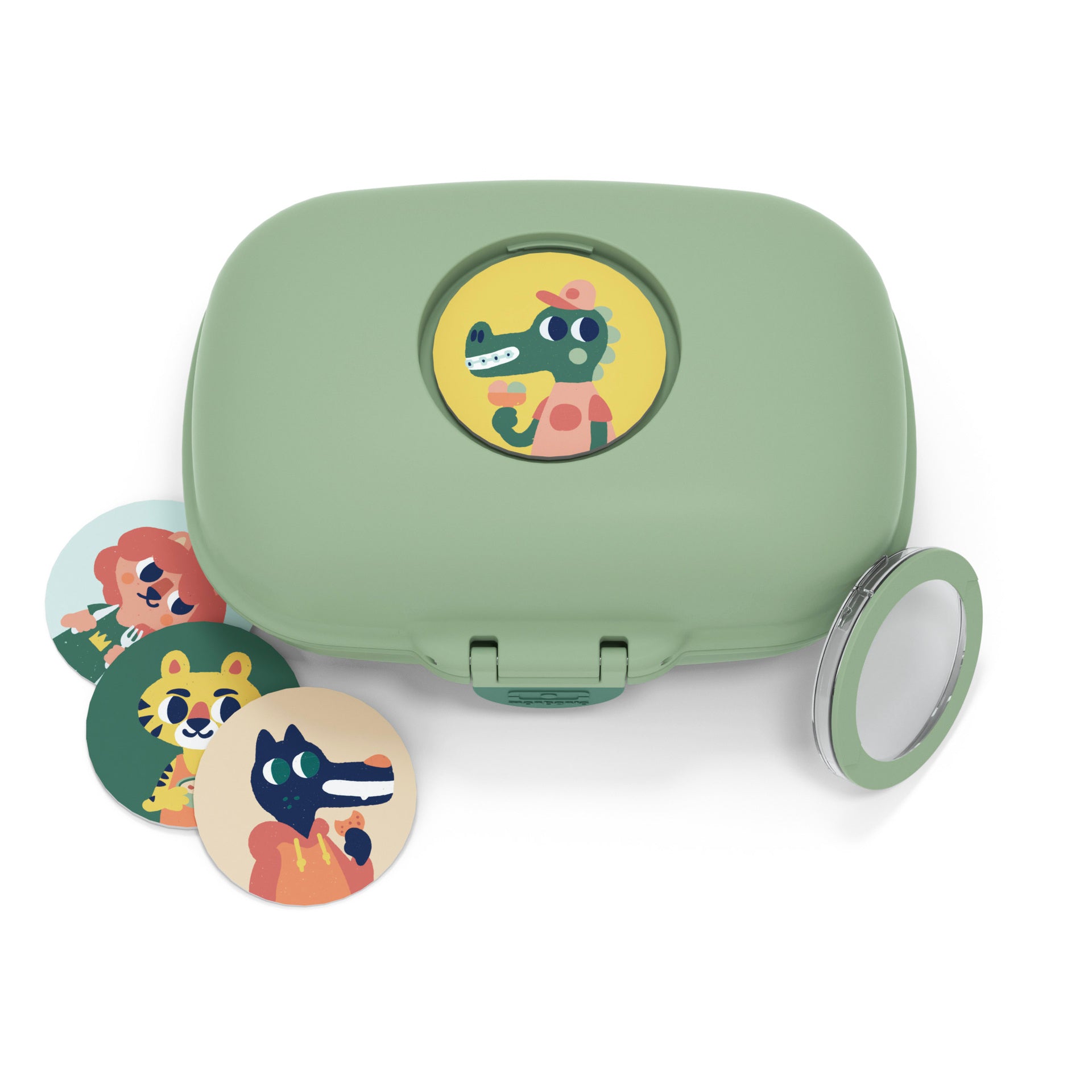 Monbento Gram dětský svačinový box 0,6 l, green forest, 16010065
