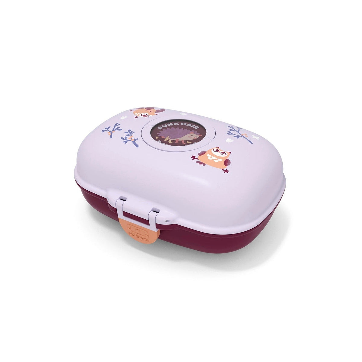 Monbento Gram dětský svačinový box 0,6 l, purple owly, 16014108