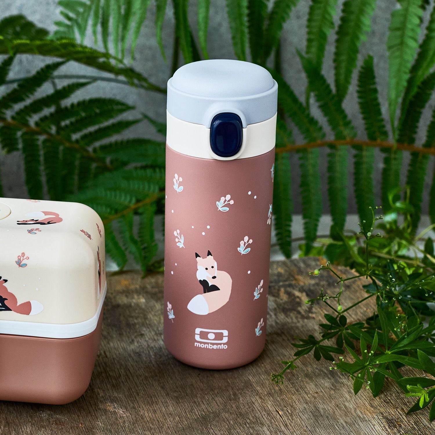 Monbento Pop dětská termoláhev na pití 360 ml, cinnamon fox, 36334081