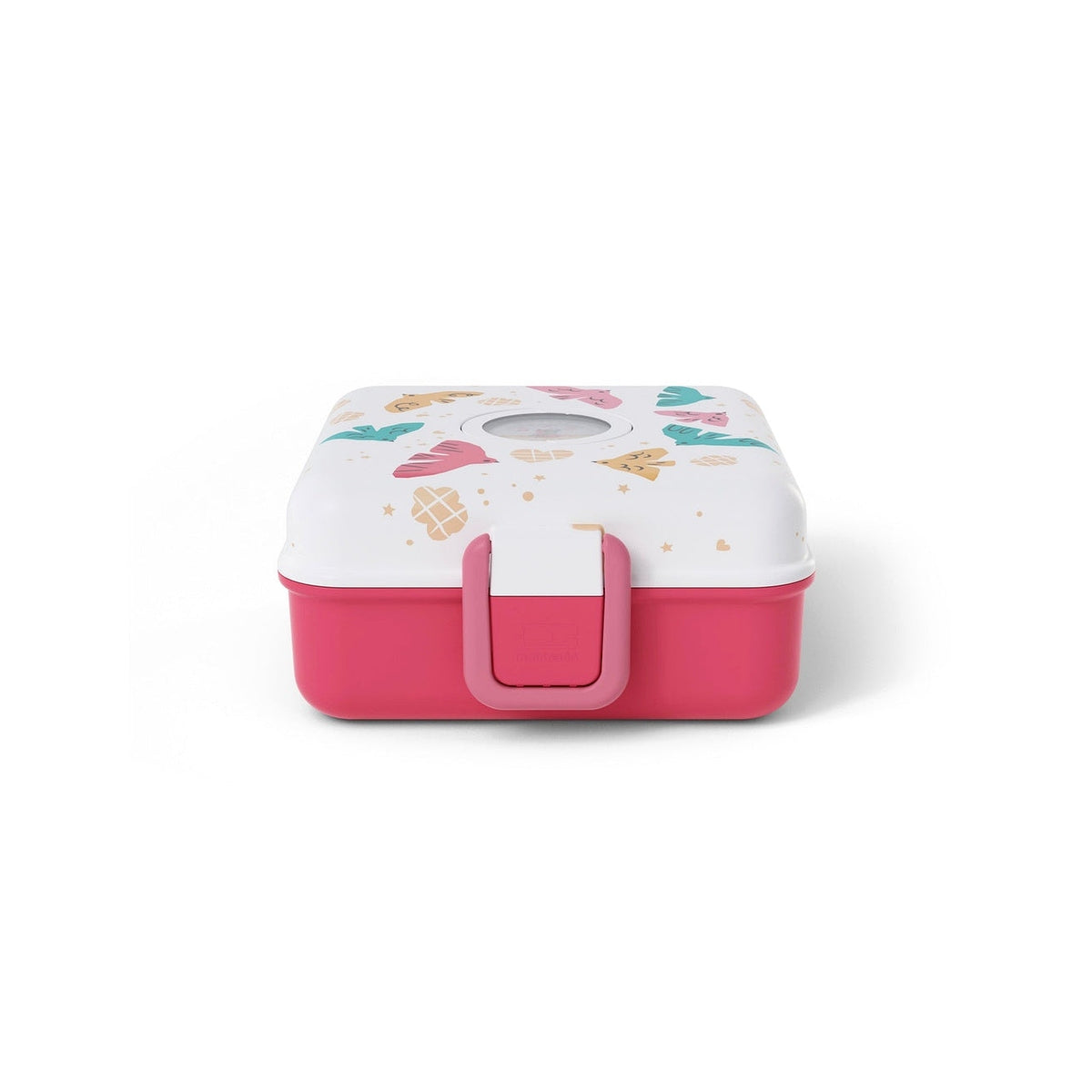 Monbento Snacky dětský svačinový box 0,85 l, pink birds, 81014121
