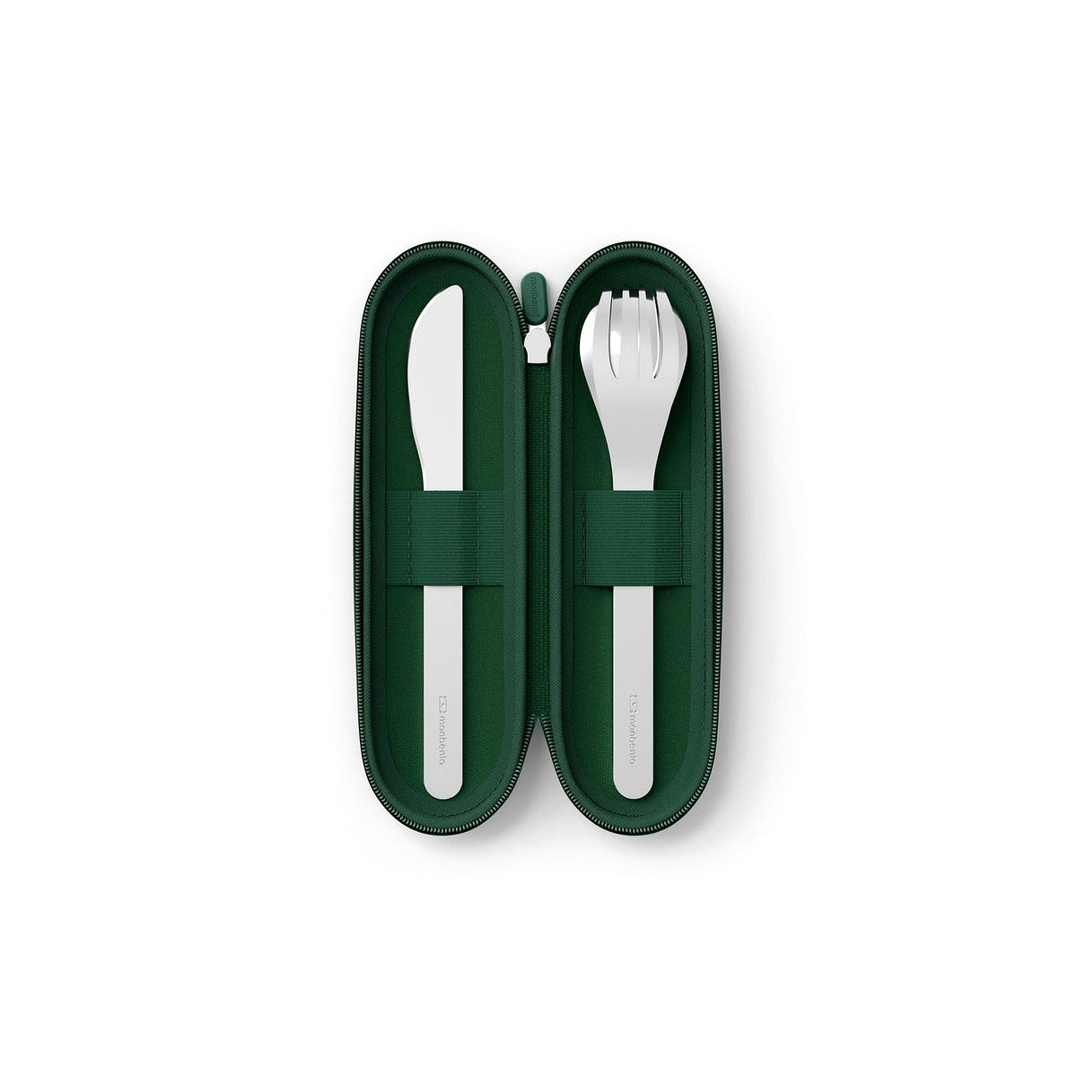 Monbento Slim Nest Trio sada nerezových příborů, green, 51300078