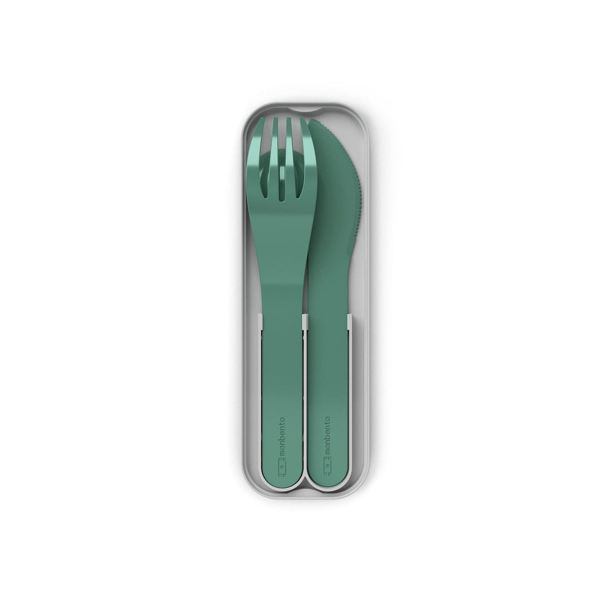 Monbento Pocket Color sada dětských příborů, green forest, 24050068