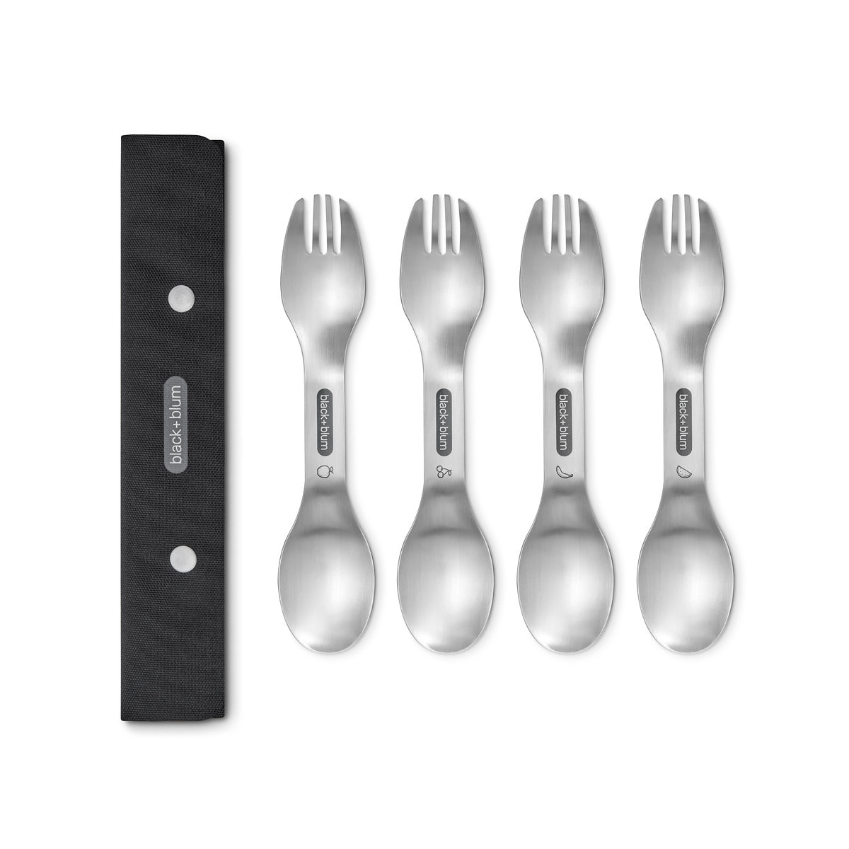 Black+Blum sada nerezových příborů na pikniky a kempování, OL-SP001