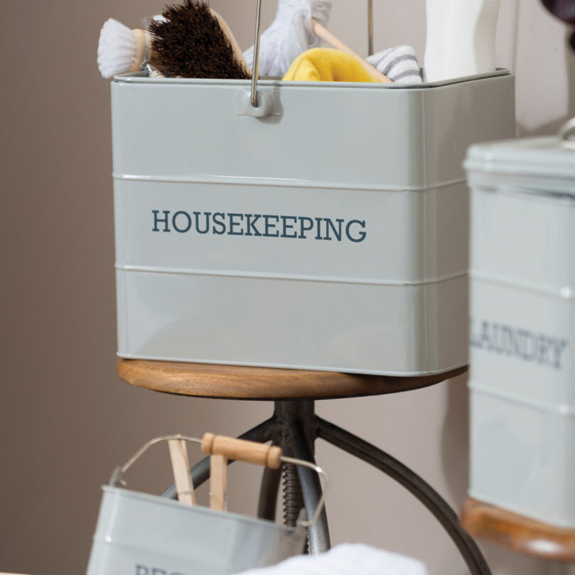 KitchenCraft Living Nostalgia úklidový kbelík, šedá, LNHKEEPGRY