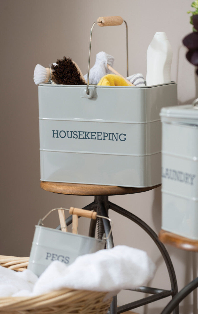 KitchenCraft Living Nostalgia úklidový kbelík, šedá, LNHKEEPGRY