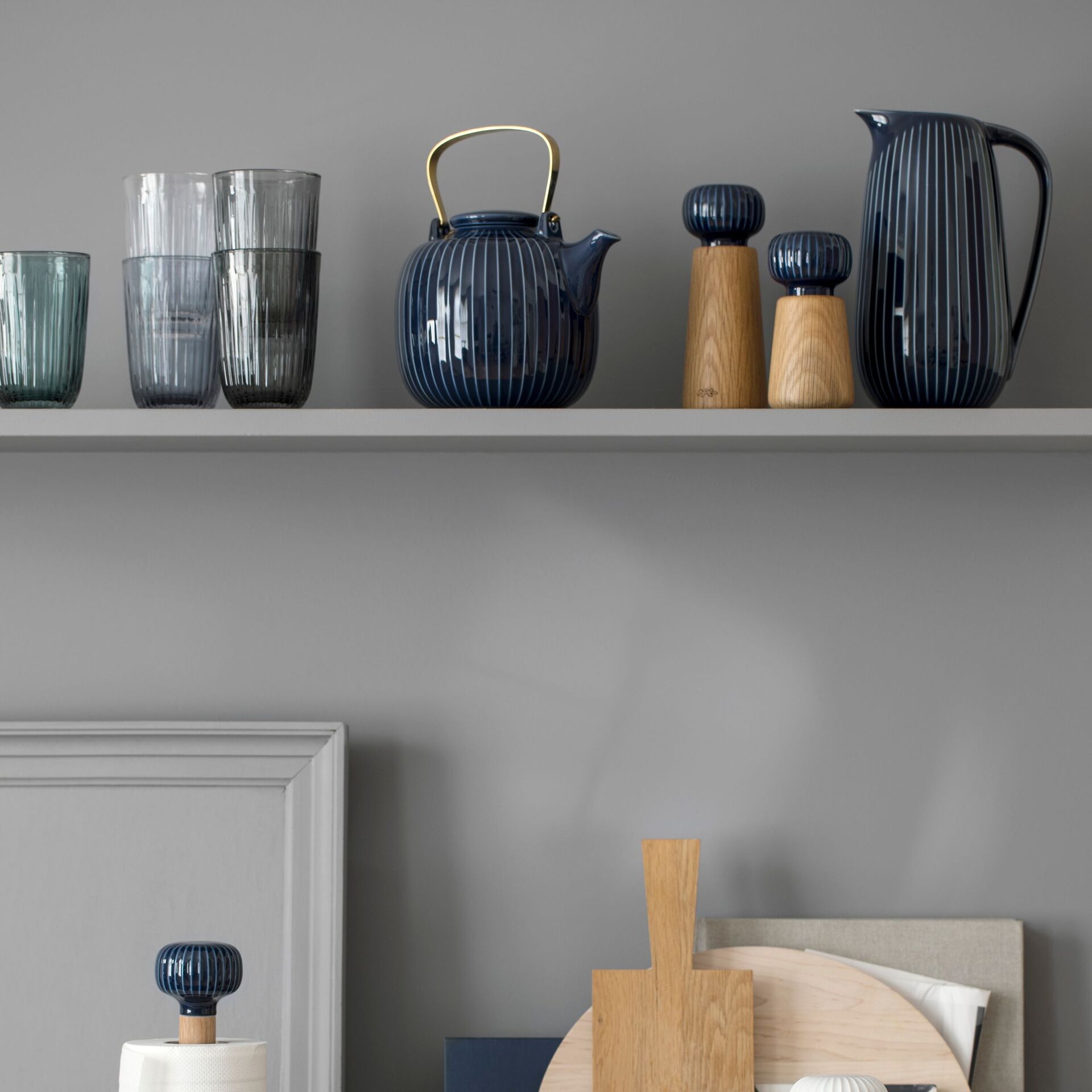 Kähler Hammershoi mlýnek na koření 18 cm, indigo, 693058