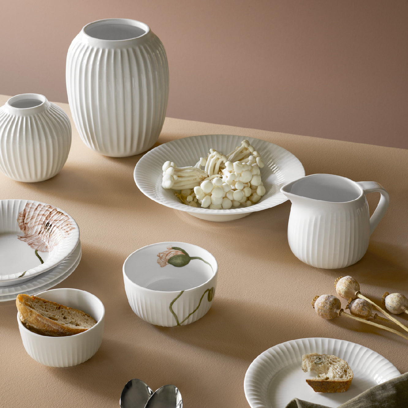 Kähler Hammershoi porcelánový omáčník 660 ml, white, 690115