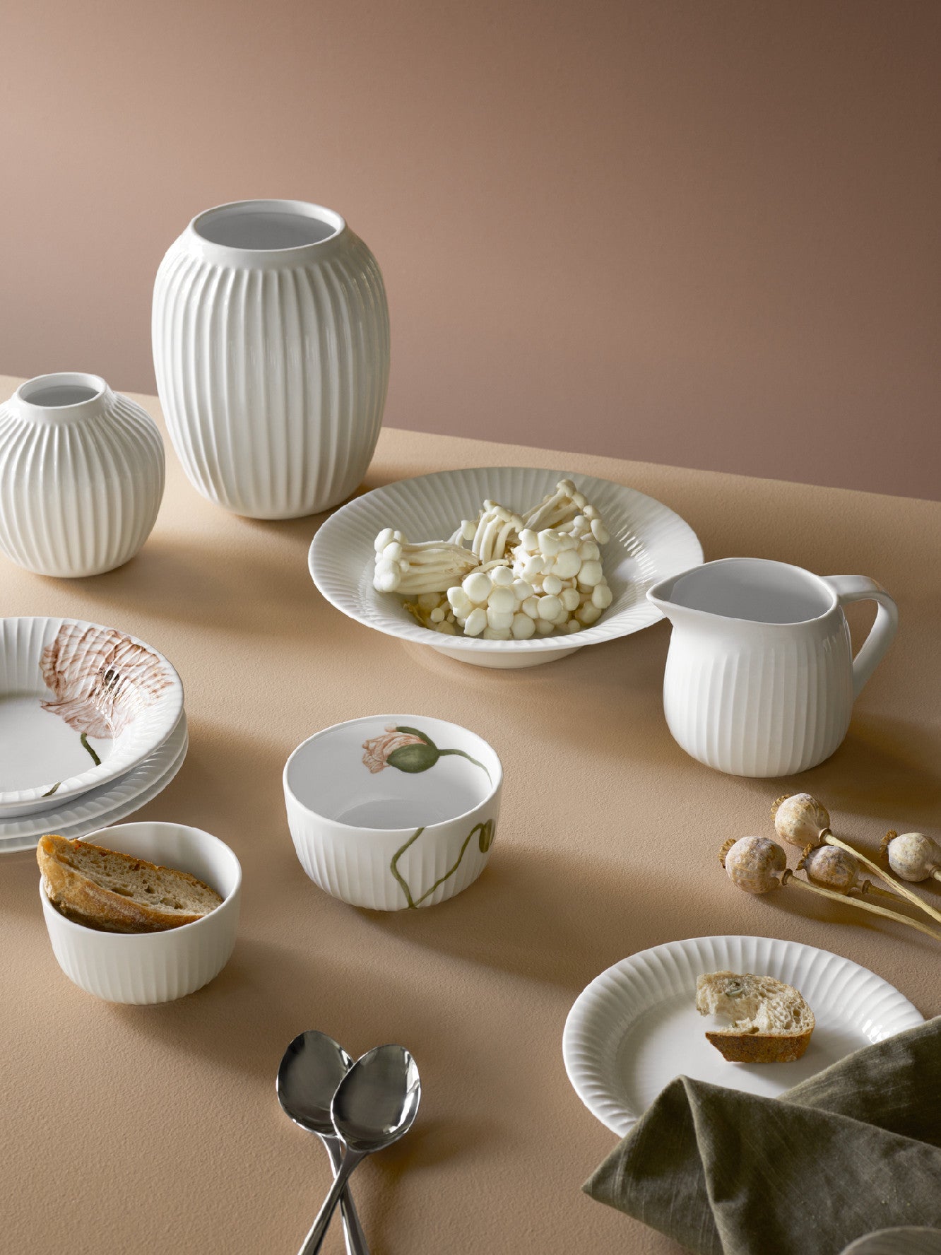 Kähler Hammershoi porcelánový omáčník 660 ml, white, 690115