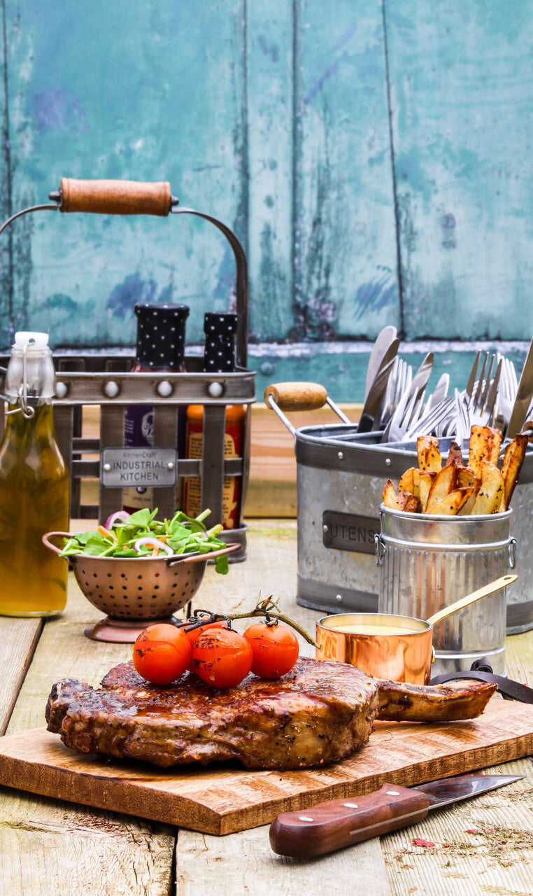 KitchenCraft Industrial kovový stojan na koření, INDCONDHOLD
