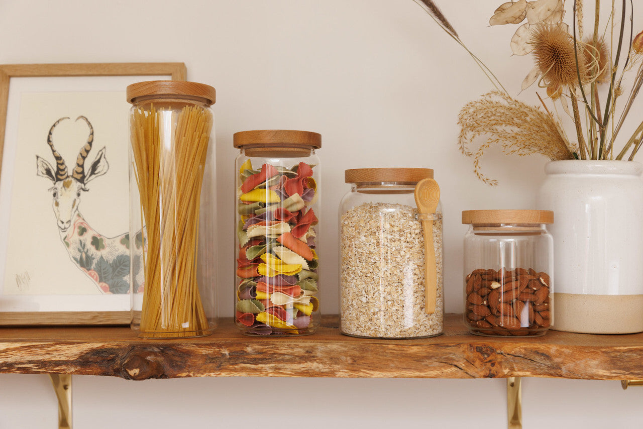 KitchenCraft Idilica skleněná dóza s víkem 1,3 l, IDGLSSTORLRG