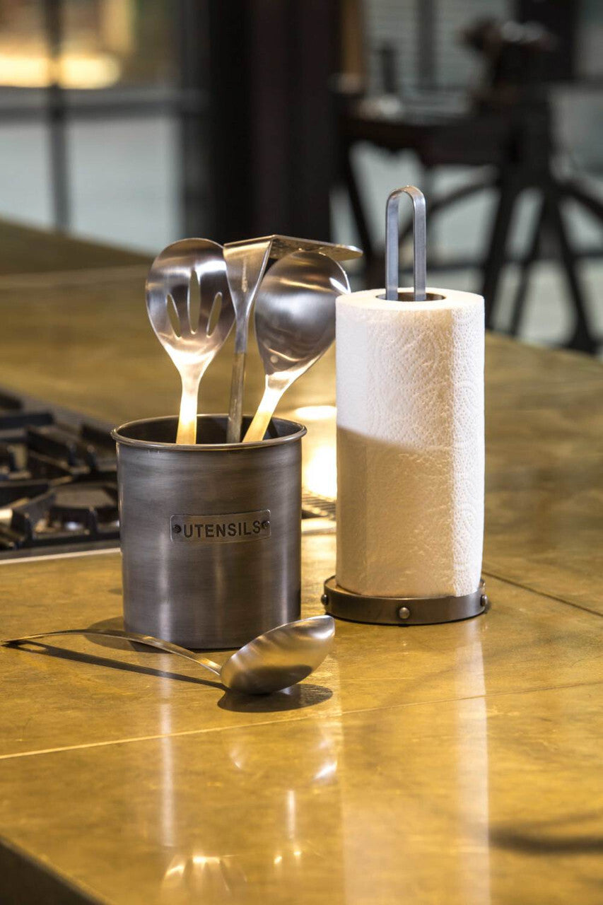 KitchenCraft Industrial kovový stojan na kuchyňské utěrky, INDTOWEL