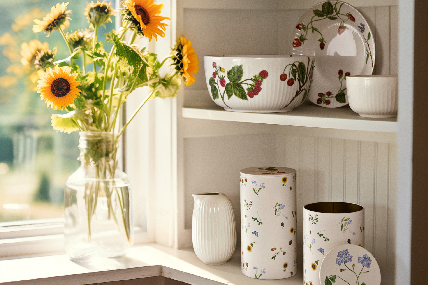 Kähler Hammershoi Summer porcelánová mísa 21 cm, summer berries, 693336
