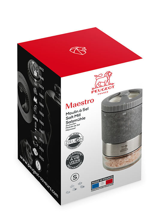 Peugeot Maestro sada mlýnku na sůl, zásobníku a soli, light graphite, 46989