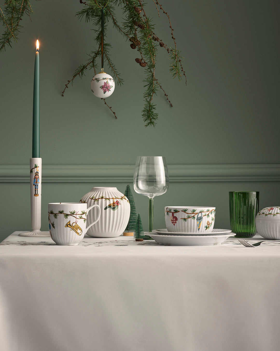 Kähler Hammershoi Christmas porcelánová miska 12 cm, white, 693245