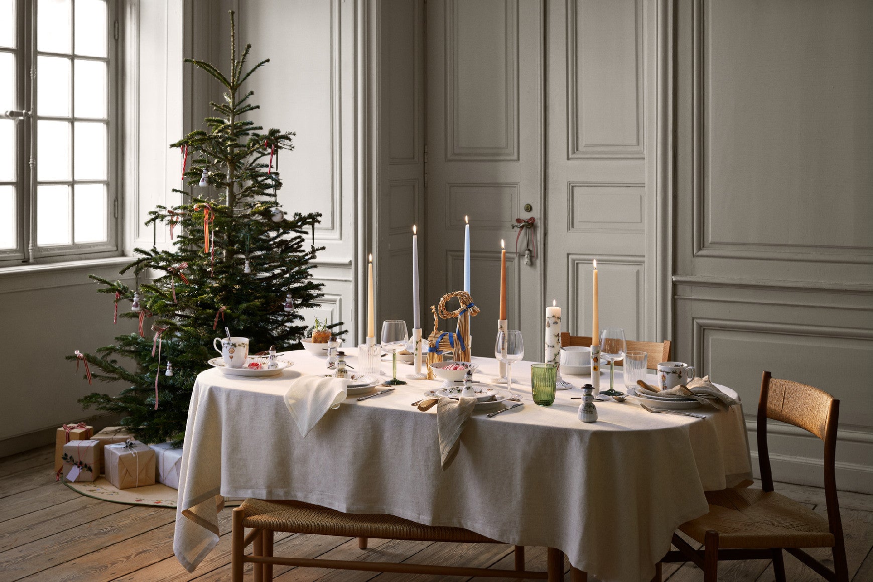 Kähler Hammershøi Christmas keramický svícen 12 cm, white, 693248