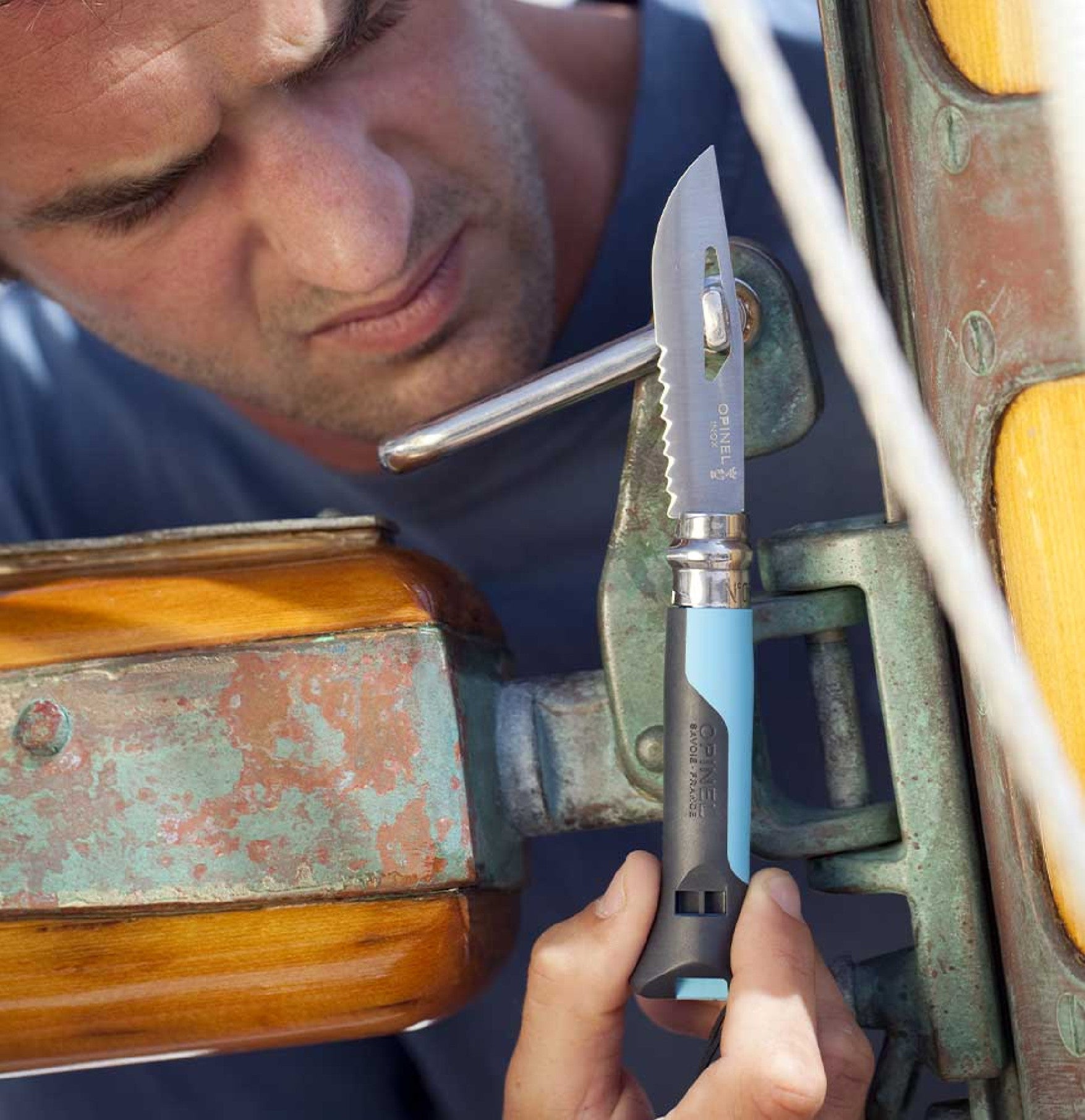 Opinel Outdoor N°08 zavírací nůž 8,5 cm, modrá, 001576