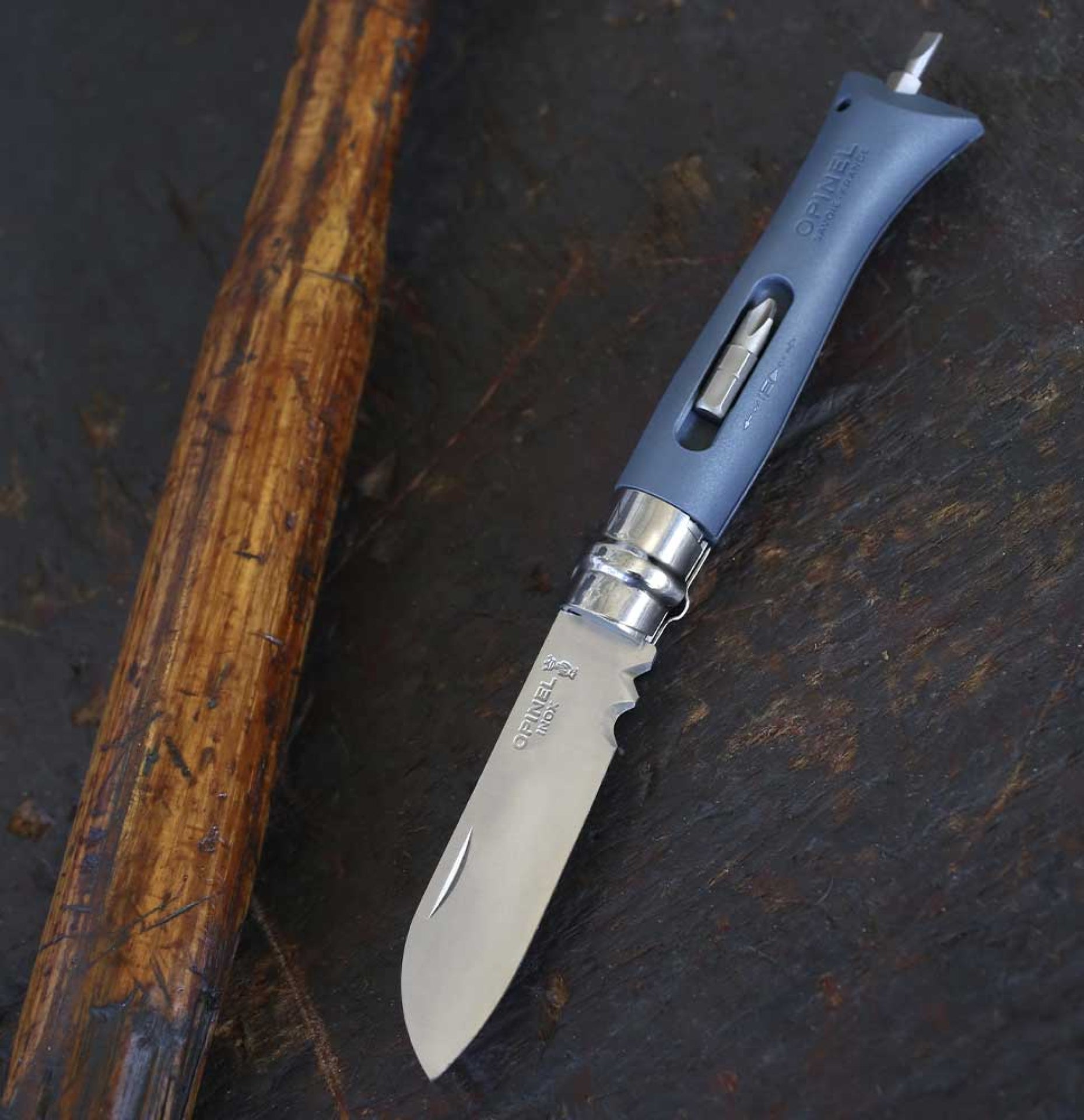Opinel DIY N°09 multifunkční nůž 8 cm, šedá, 001792
