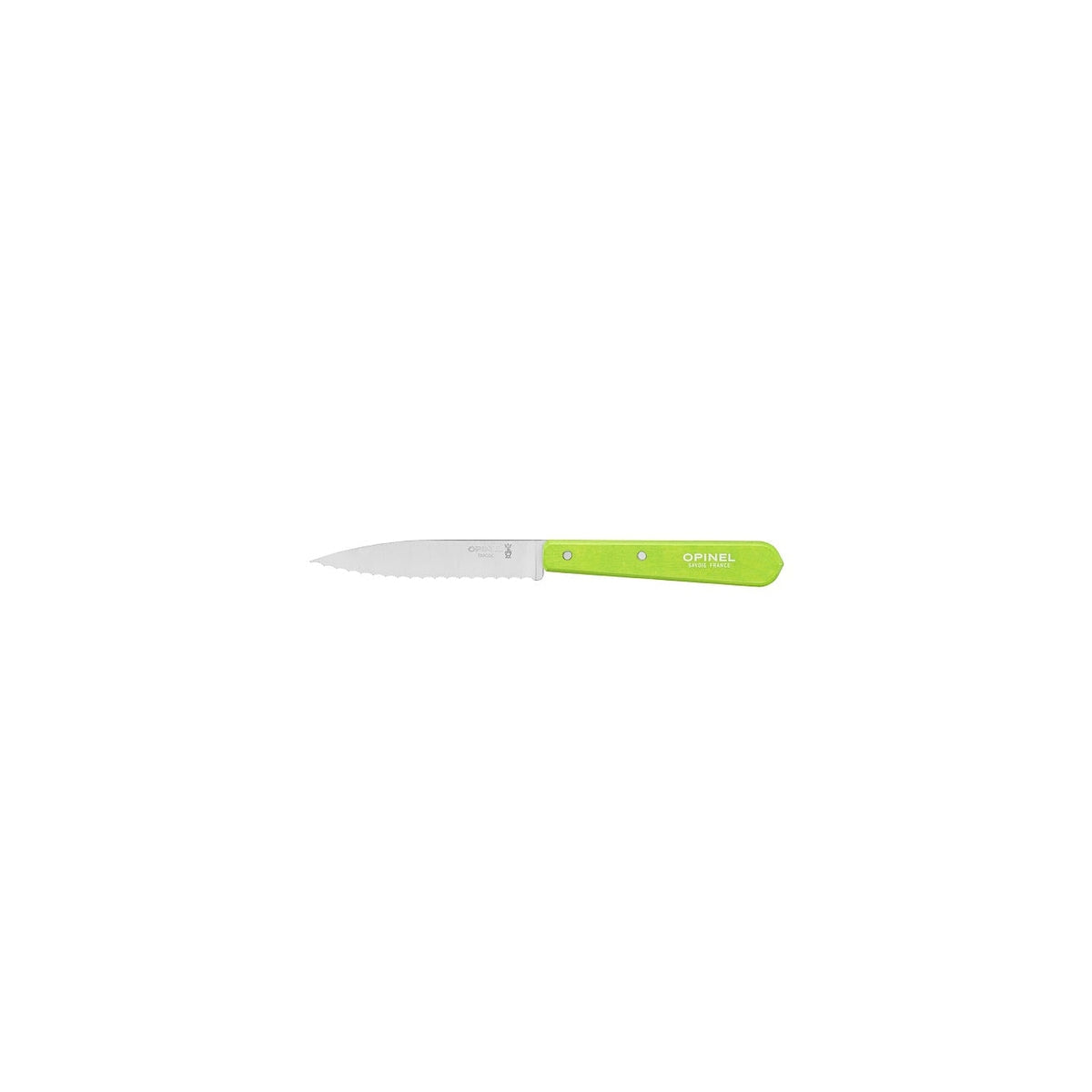 Opinel Les Essentiels N°113 vroubkovaný nůž na krájení 10 cm, green apple, 001920