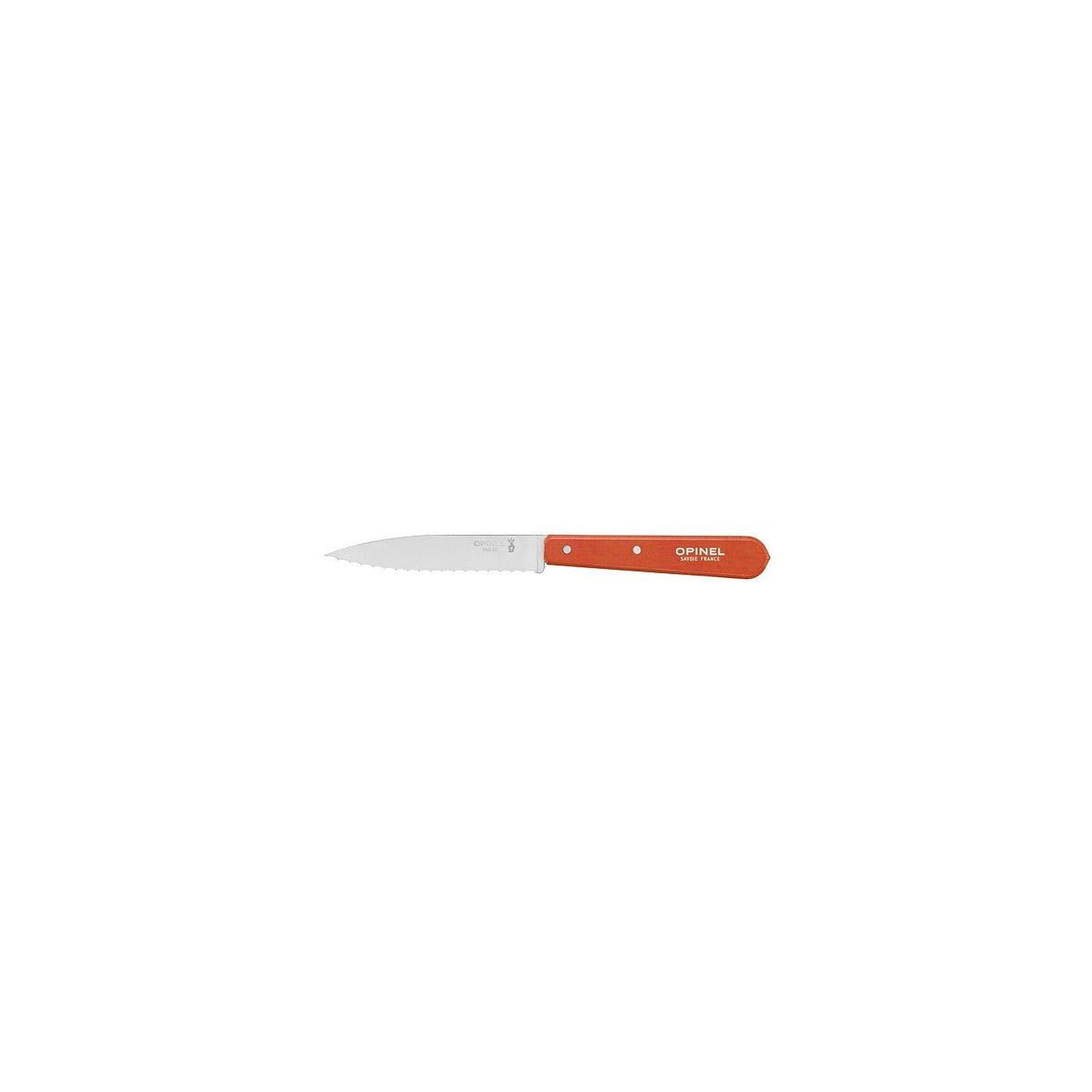 Opinel Les Essentiels N°113 vroubkovaný nůž na krájení 10 cm, tangerine, 001921