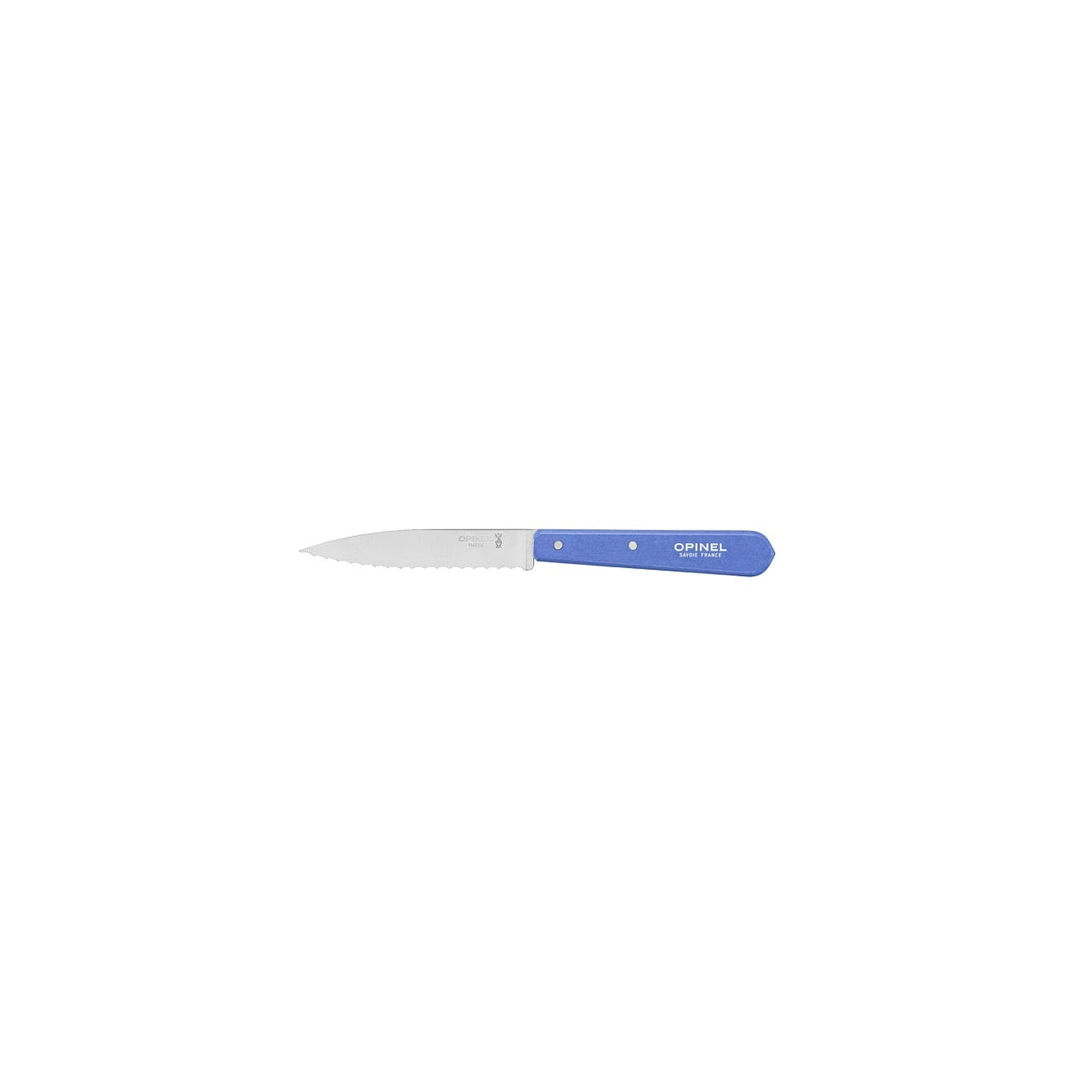 Opinel Les Essentiels N°113 vroubkovaný nůž na krájení 10 cm, sky blue, 001922