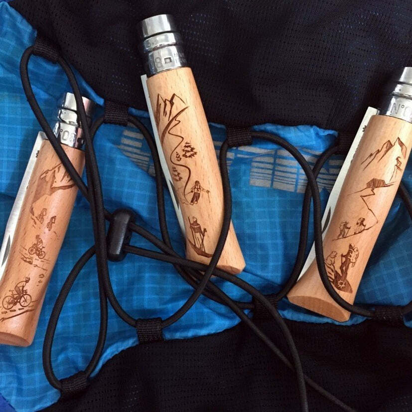 Opinel Engraved Skiing N°08 zavírací nůž 8,5 cm, 002188