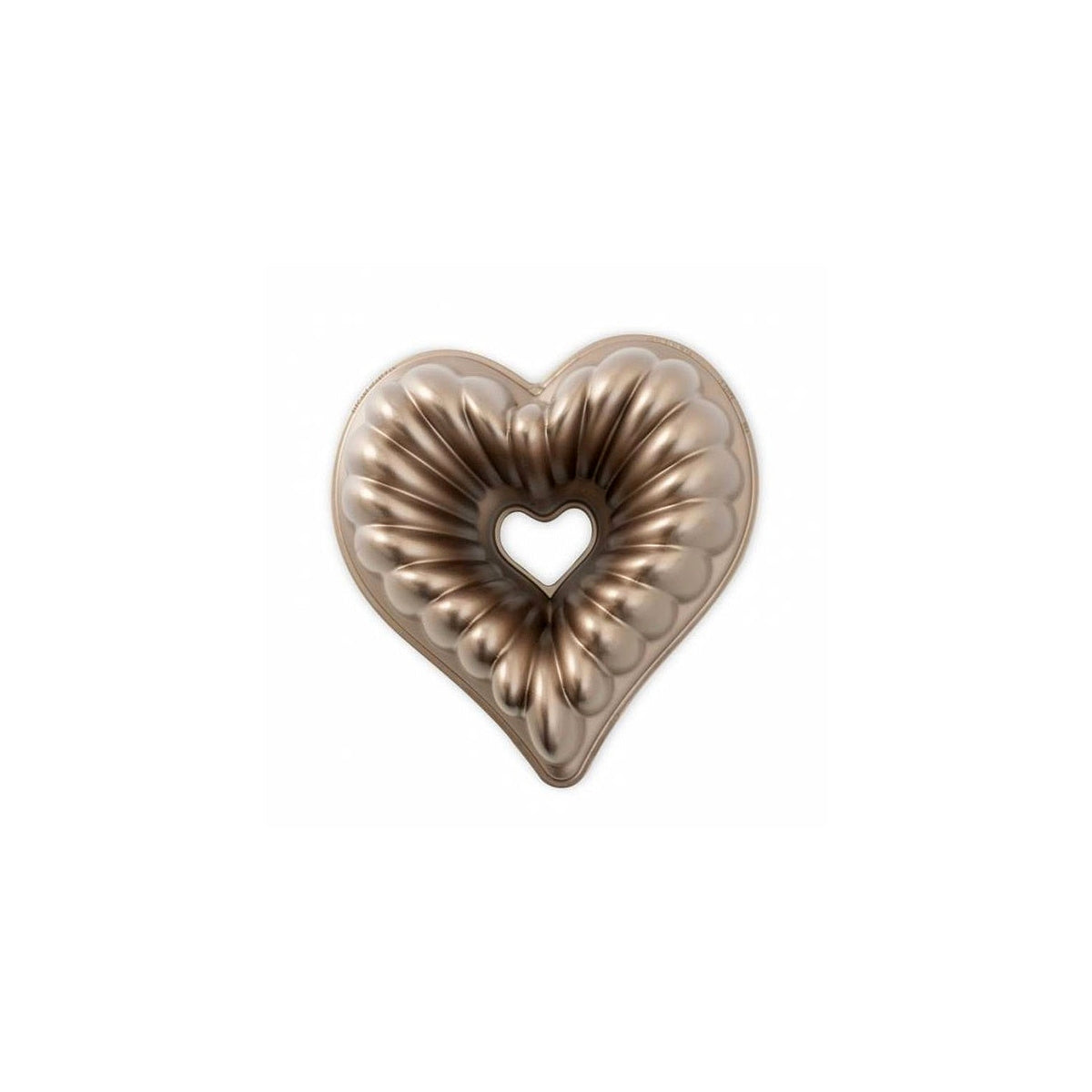 Nordic Ware forma na bábovku Srdce, 10 cup karamelová, 55548