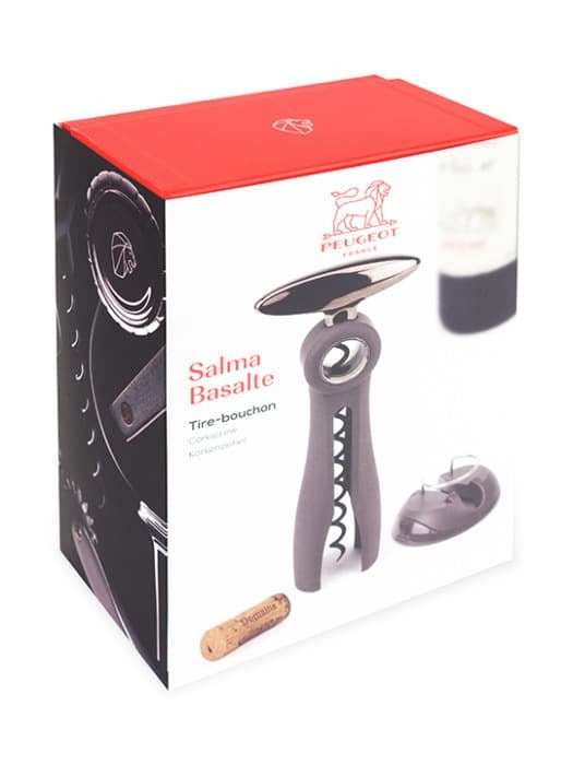 Peugeot Salma stolní vývrtka s řezačkou folií, basalt, 200374