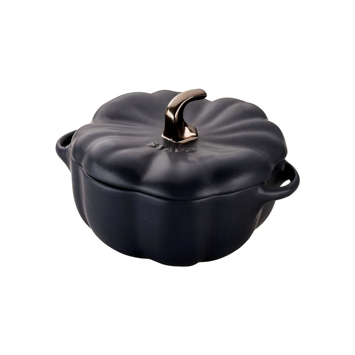 Staub Cocotte keramická zapékací miska ve tvaru dýně 15 cm/0,7 l, černá, 40508-549