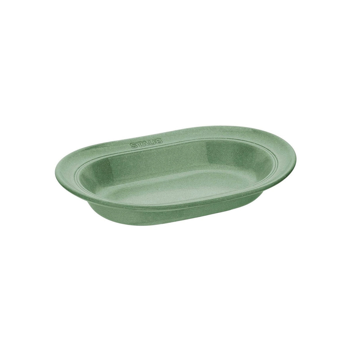 Staub keramický oválný talíř 25 cm, šalvějově zelená, 40508-184