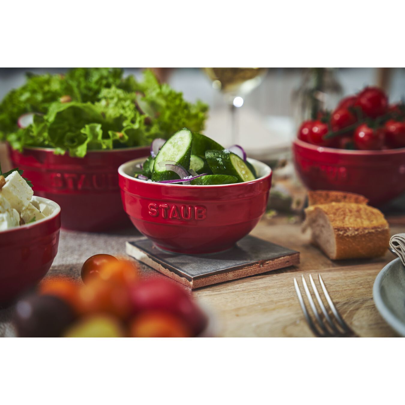 Staub keramická miska kulatá 12 cm/0,4 l višňová, 40510-794
