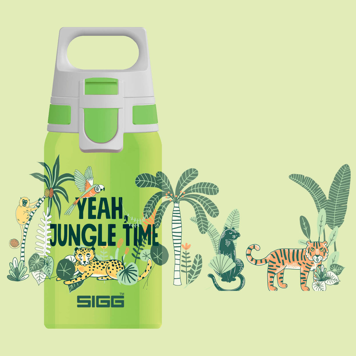 Sigg Shield One dětská láhev na pití 500 ml, jungle, 9000.80