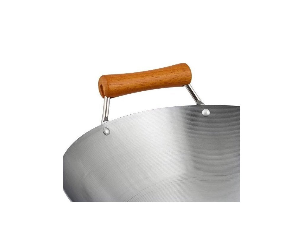 Ken Hom wok pánev Excellence z uhlíkové oceli, vypalovací, 32 cm, KH432003