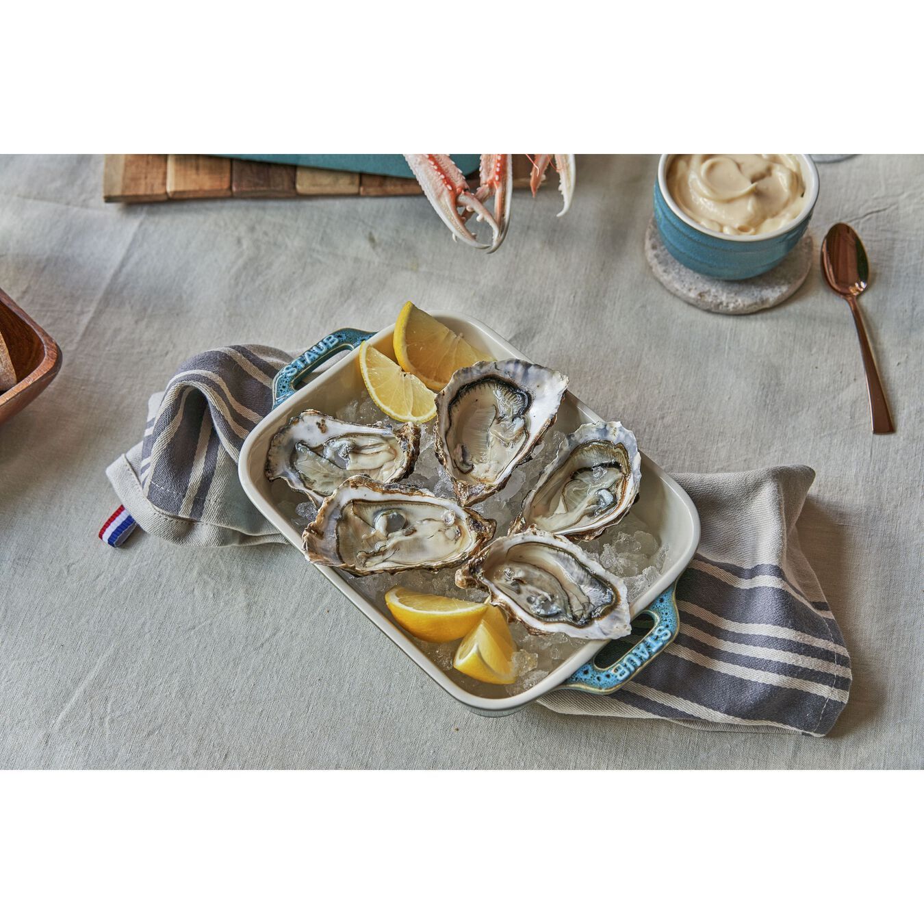 Staub zapékací keramické mísy, 2 ks, antická modrá, 40511-924