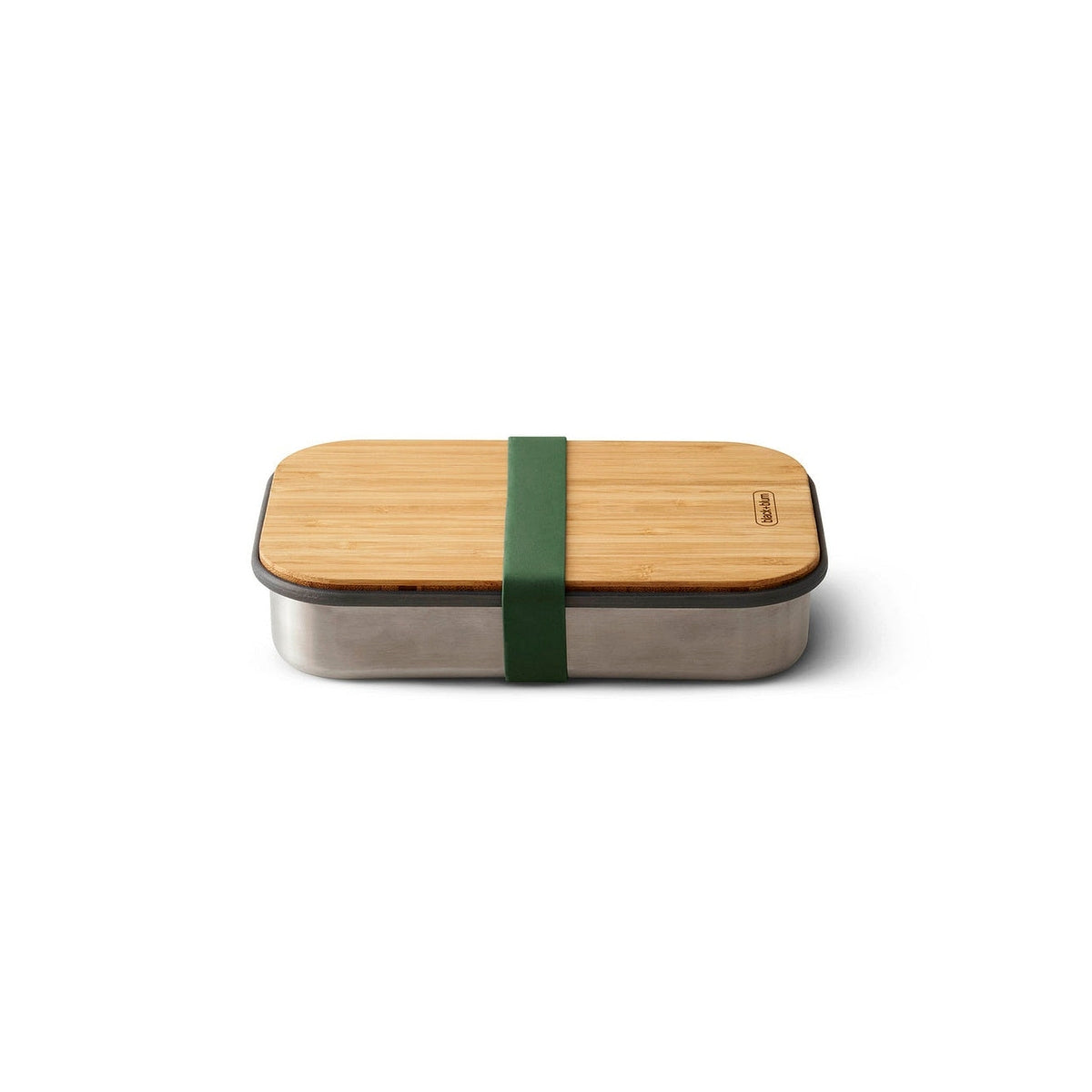 Black+Blum svačinový box s bambusovým víkem 0,9 l, olive, BAM-SB010